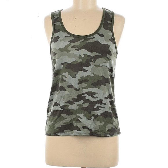 Lucky Brand Camouflage Tank Top Women's size S - Picture 1 of 6